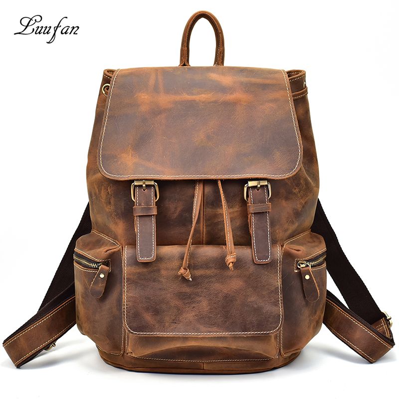 Men Vintage Crazy Horse Leather Backpack Uni Cow 14 Laptop Rucksack Women Thick Real School Bag Casual Y19061204 Backpacks For Teens From Qiyuan09 104 61 Dhgate Com - Real Leather Backpack Men Vintage Crazy Horse Leather Backpack Uni Cow 14 Laptop Rucksack Women Thick Real School Bag Casual Y19061204 Backpacks For Teens From Qiyuan09 104 61 Dhgate Com - Real Leather Backpack