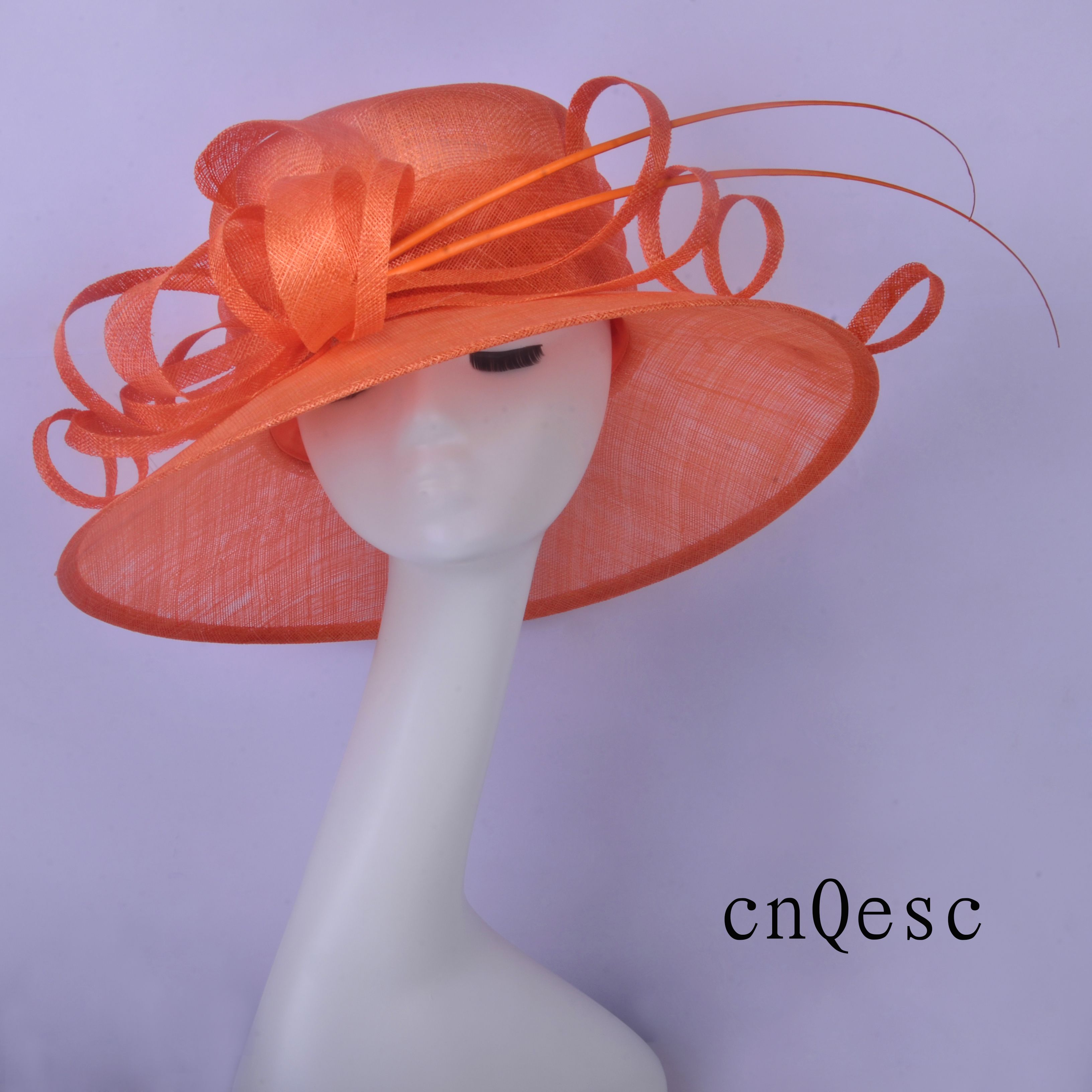 orange ladies hat