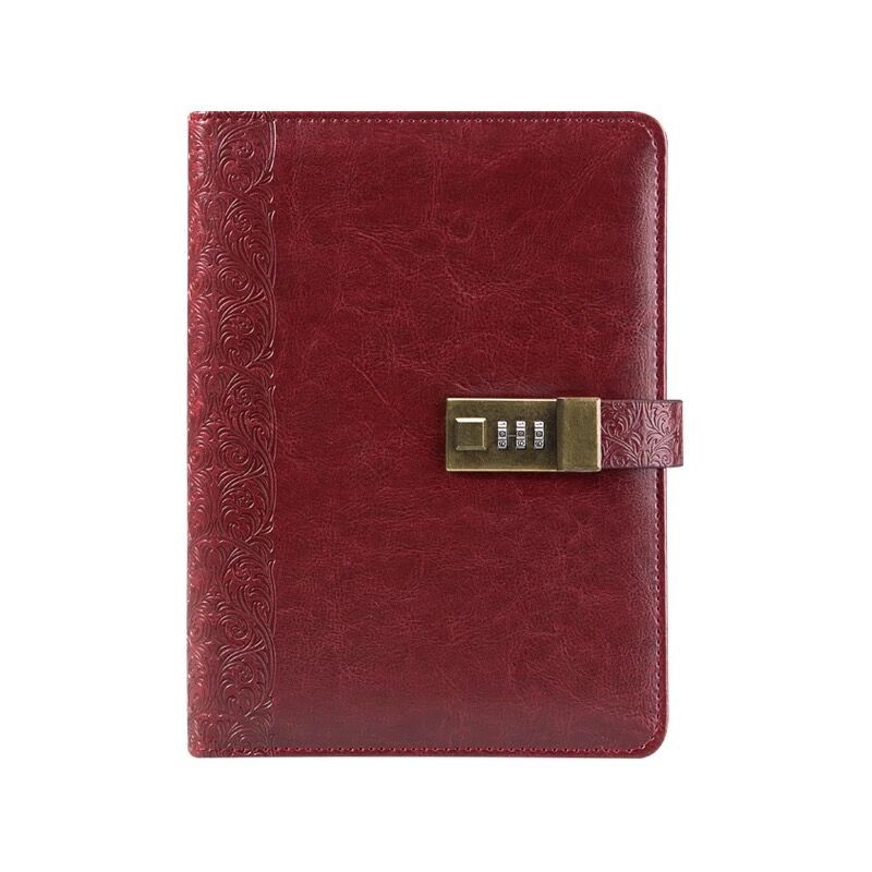 Acheter Cahier Journal A Reliure A5 Avec Serrure Journaux En Cuir Vintage Ligne Pages Spirale Palnner Recharge Cadenas Travelers Notebookwith Mot De Passe De 18 08 Du Chinayyf Dhgate Com