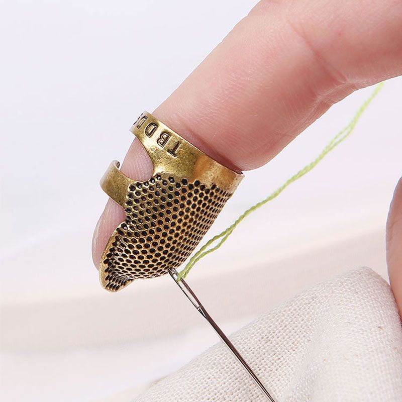 Accessories DIY Crafts Needle Thimble Antique Ring Metal Finger Protector