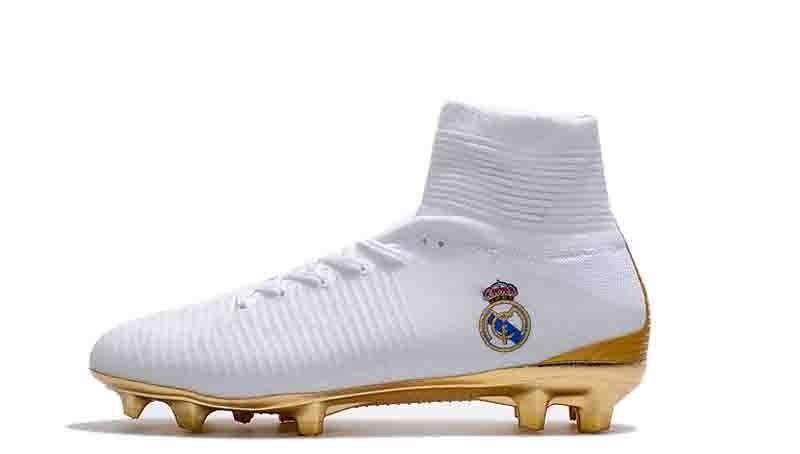 cristiano ronaldo cleats white and gold