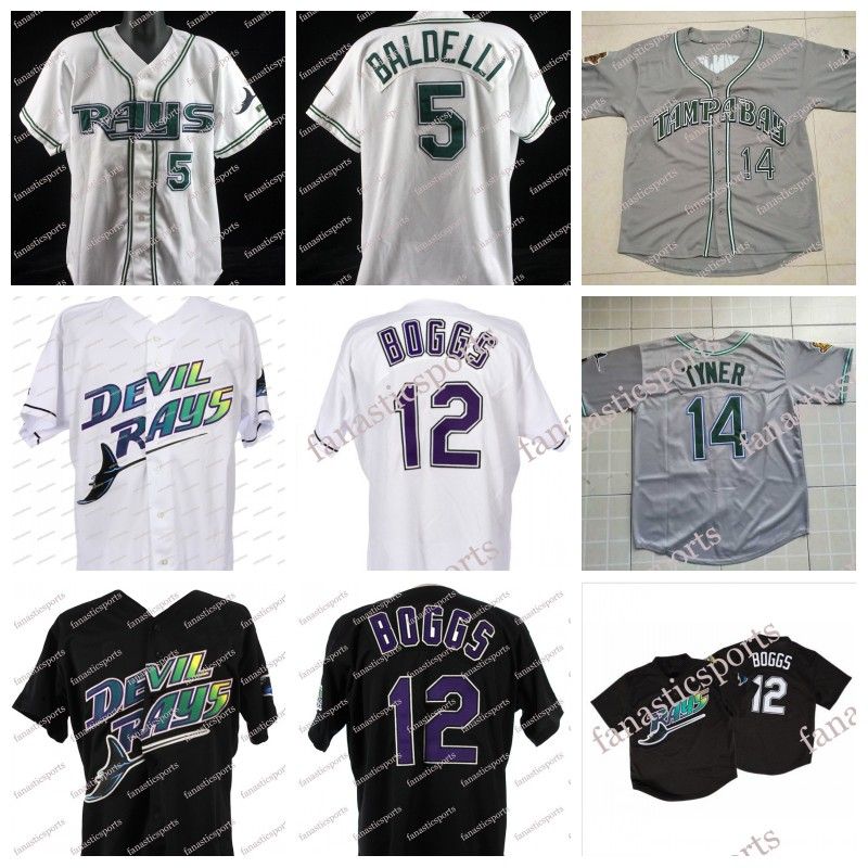 wade boggs devil rays jersey