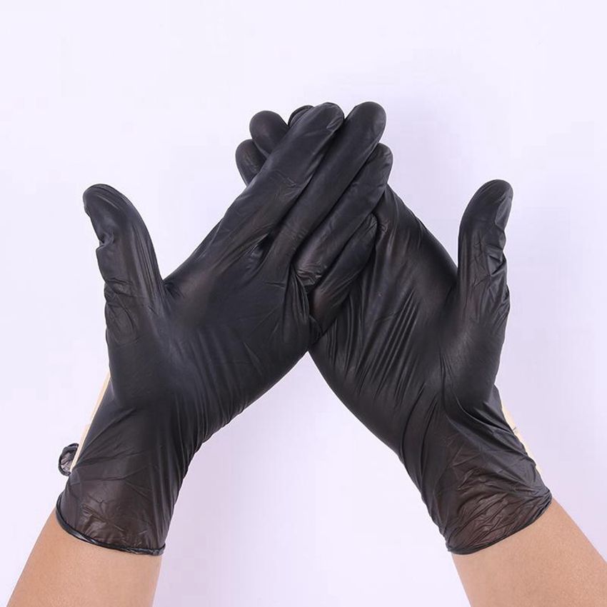 Gants en nitrile (Noir S)