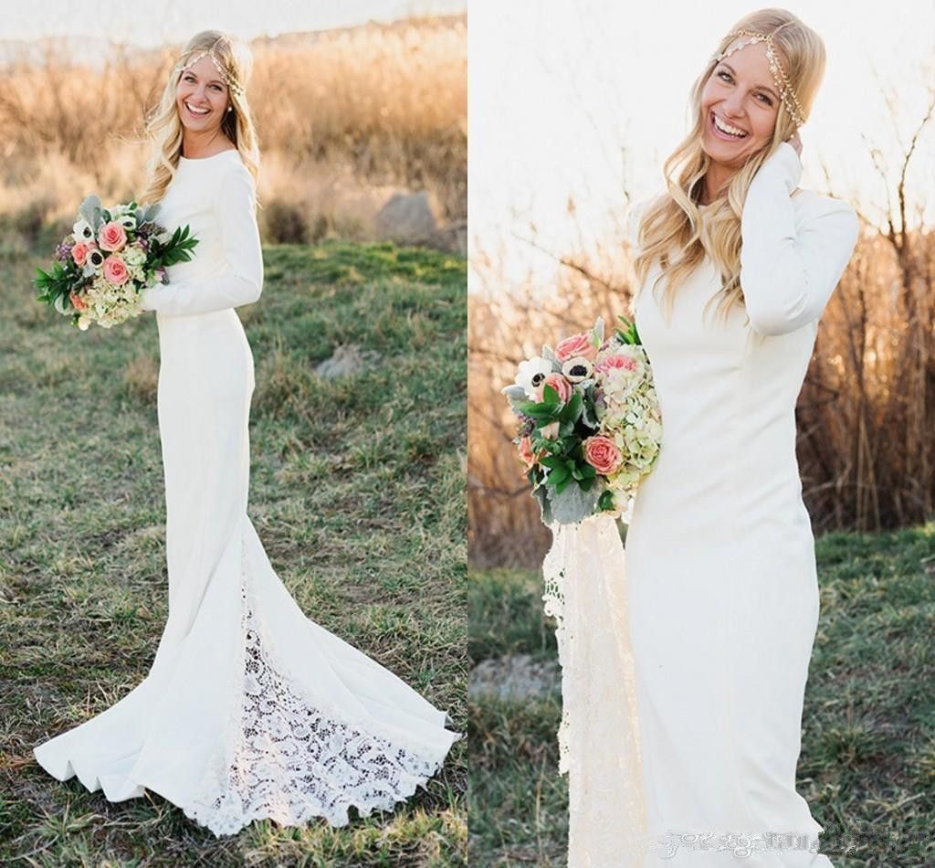 simple garden wedding dress