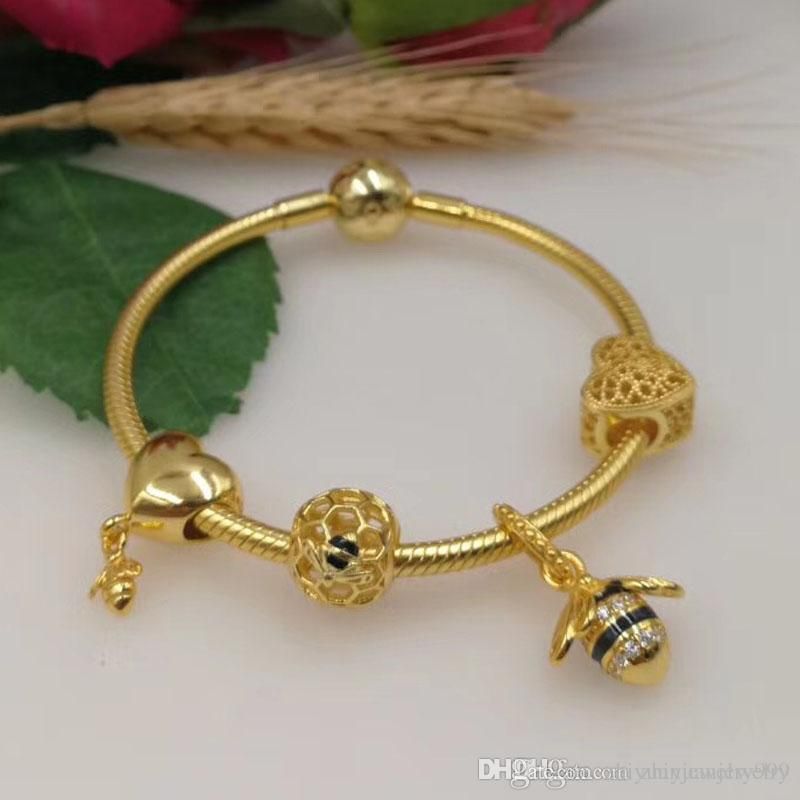 Grosshandel Black Friday 2018 Pandora Shine Kollektion Biene Und Honigbiene Charm Armband 18k Vergoldet Schmuck Originalverpackung Von Zhiyuanjewelry999 111 67 Auf De Dhgate Com Dhgate