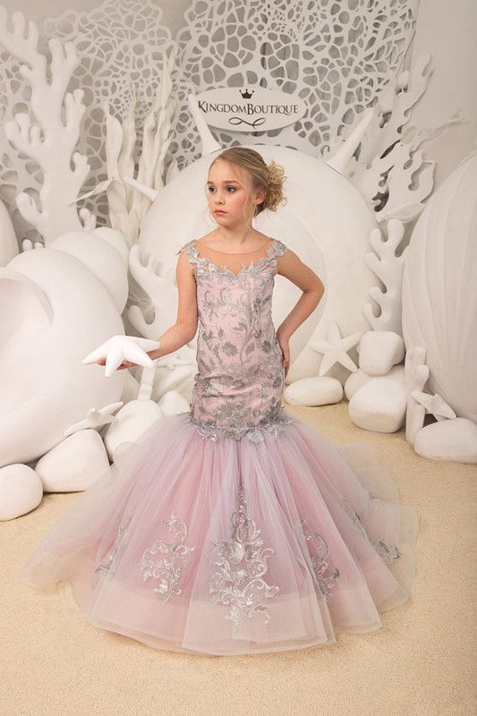 blush dress with silver shoes