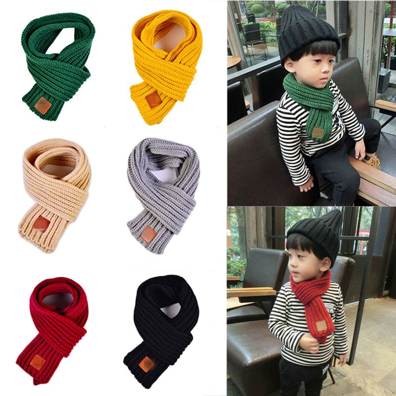 Fashion Kids Infants Boys Girls Winter Warm Kintted Scarf Wraps Neck Scarves New