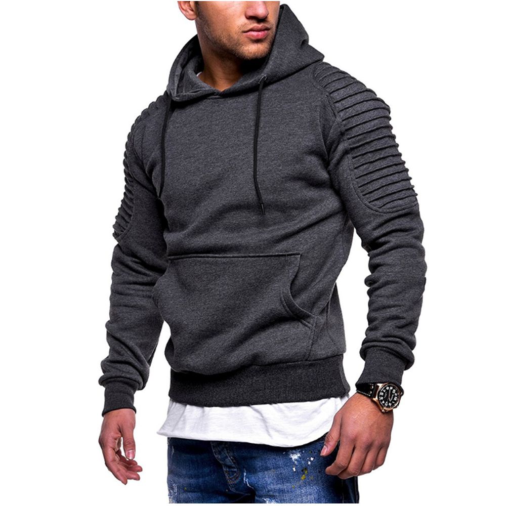 2019 Hombres Sudaderas Con Capucha de Marca Moda de Los Hombres de Color Sólido