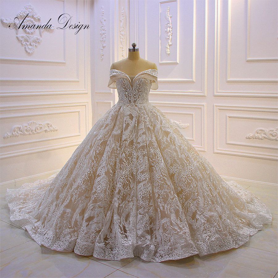 vestido de noiva brilhante princesa