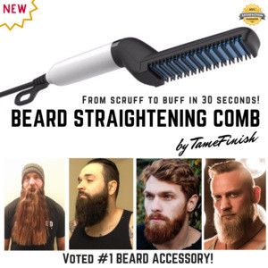 Multifunctional Comb Brush Beard Straightener Hair Straighten