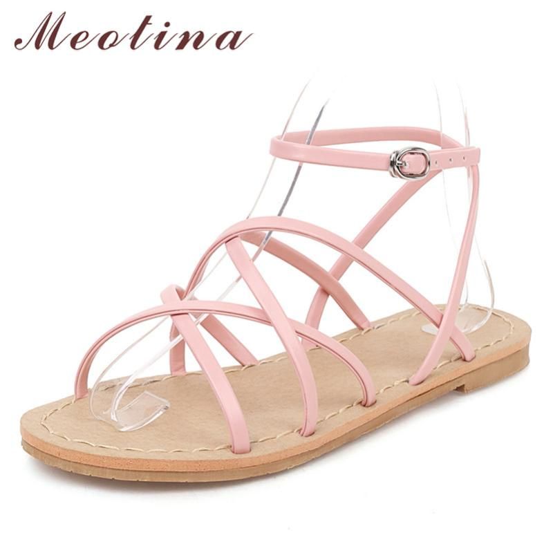narrow flat sandals