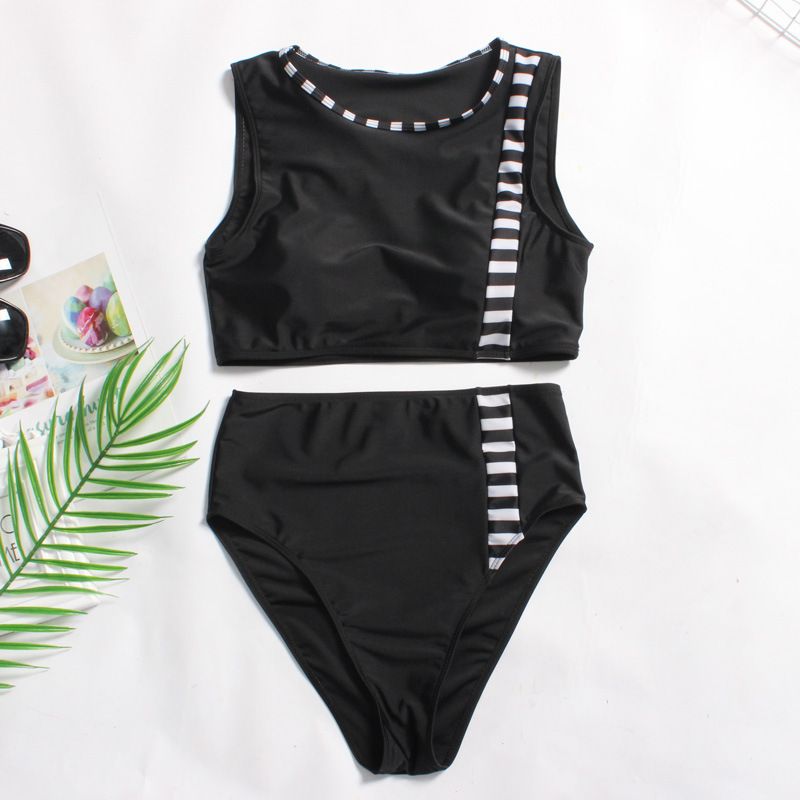 women's plus size high neck swimwear