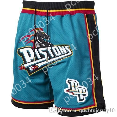 detroit pistons basketball shorts