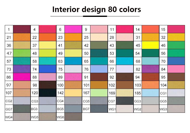 Interior design 80 colors