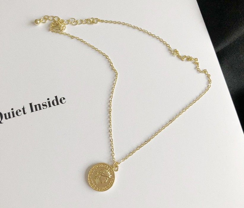 gold coin necklace designs