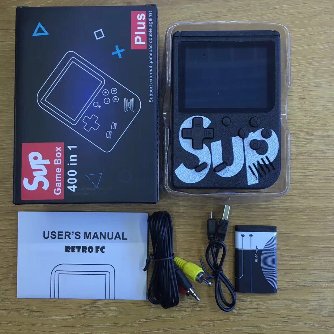 Black SUP Games Console Mini Handheld Game Box Portable Classic Video