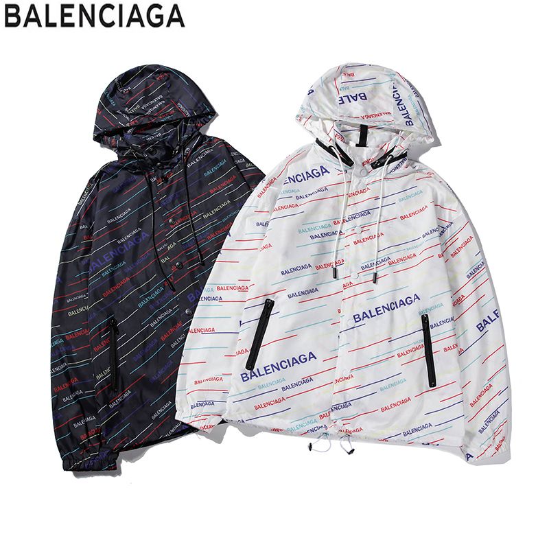 BALENCIAGA Hombres Mujeres Chaqueta Abrigo Protector solar Ropa casual para  hombre Chaquetas Tops con letra Impreso