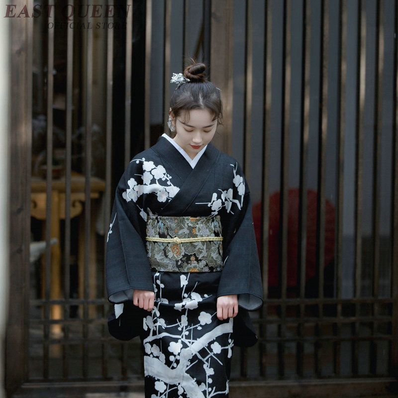 Ropa étnica Japonés Kimono Vestido tradicional Cosplay Mujer Yukata Mujer  Haori Japón Geisha Disfraz Obi Kimonos