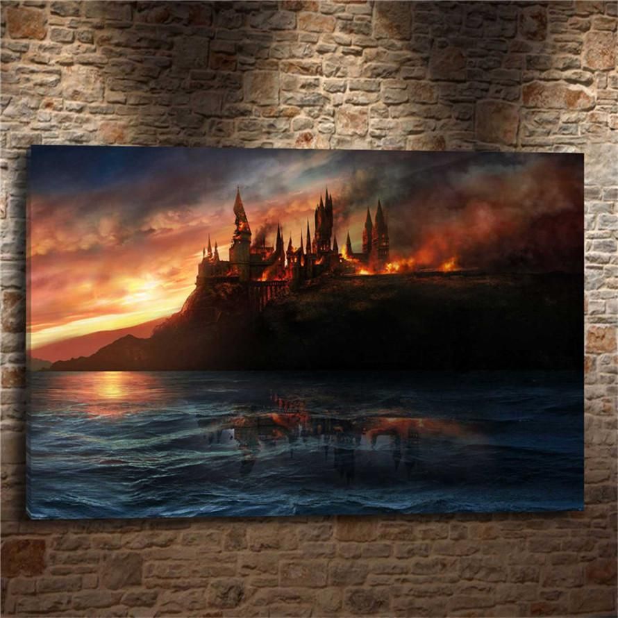 hogwarts on fire