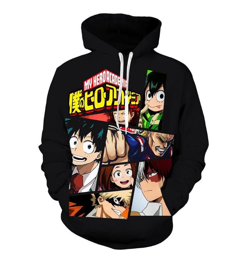 my hero academia shirts and moletom com capuzs