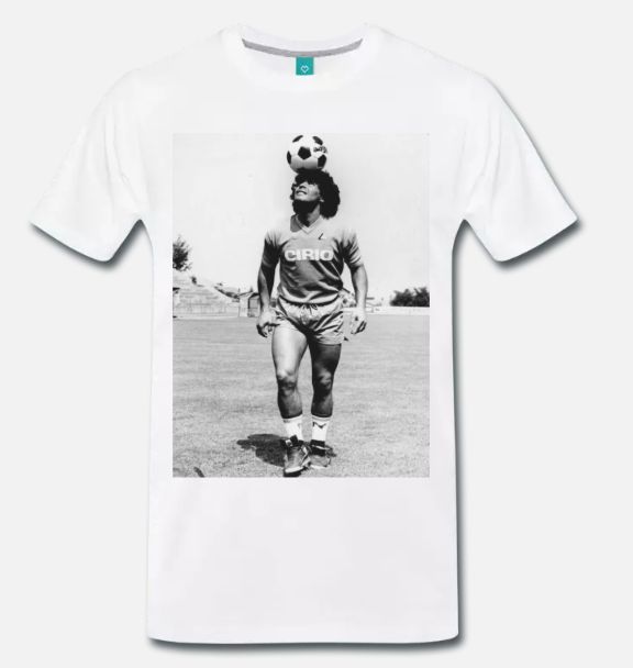 T Shirt Maglia Diego Armando Maradona Napoli Calcio Vintage Anni