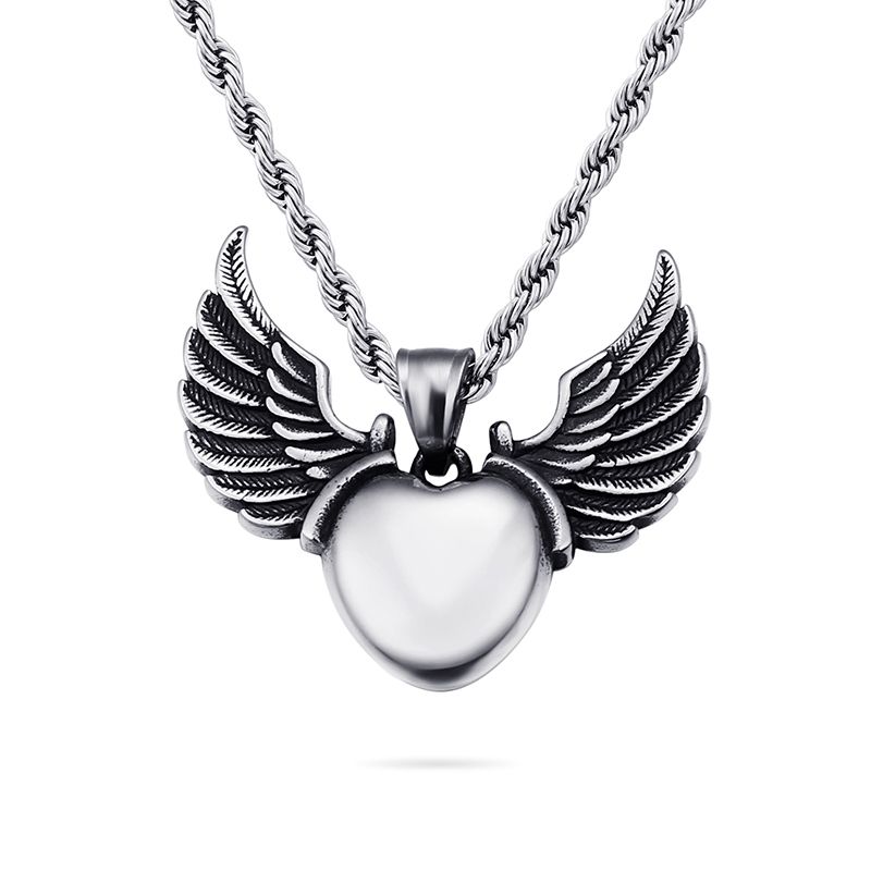 Carte Forme Acier Inoxydable Pendentif Hip Hop À faire soi-même Charms Collier Unisexe Or//Argent