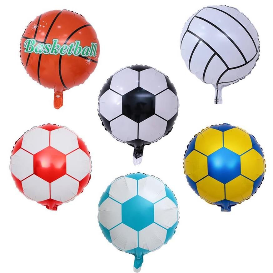 18 Inch Football Aluminum Foil Balloon Soccer Basketball Helium