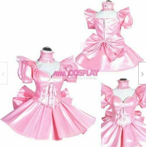 robe vinyle rose