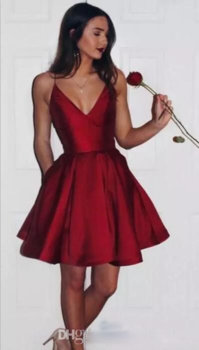 red 8th grade formal dresses