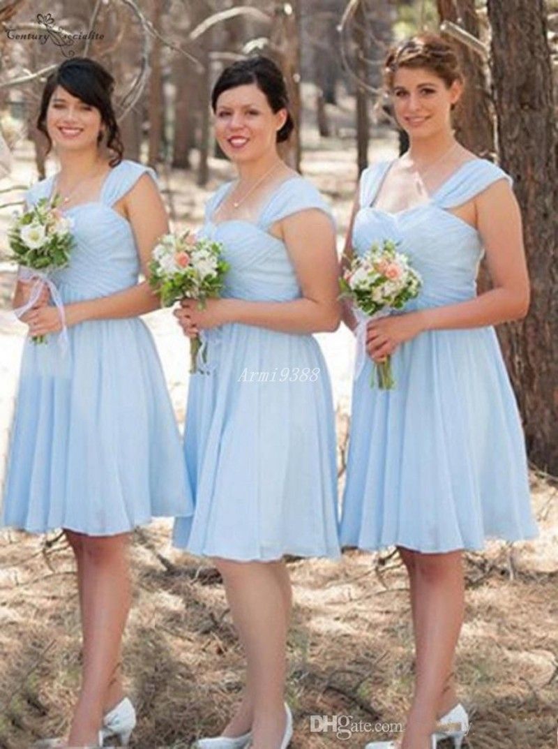 light blue bridesmaid dresses