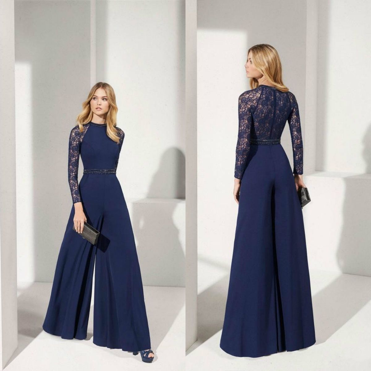 what to wear with navy jumpsuit for a wedding