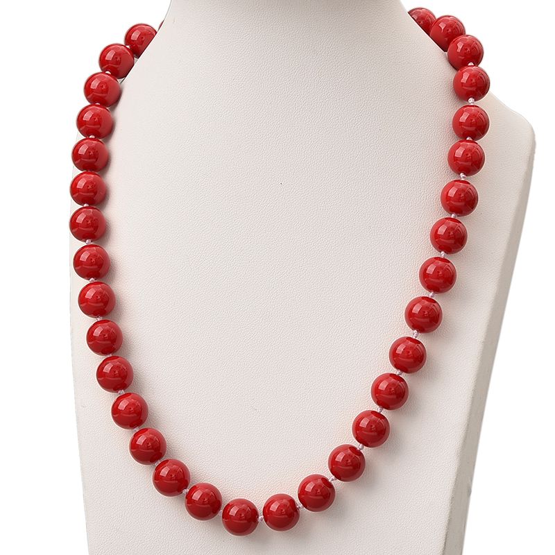 simple coral necklace