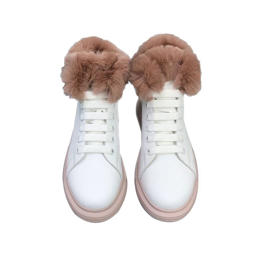 designer white booties