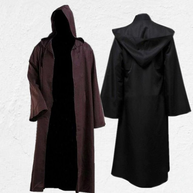 Halloween Robe Cosplay Designer Theme Costume Cloak Solid Color COS
