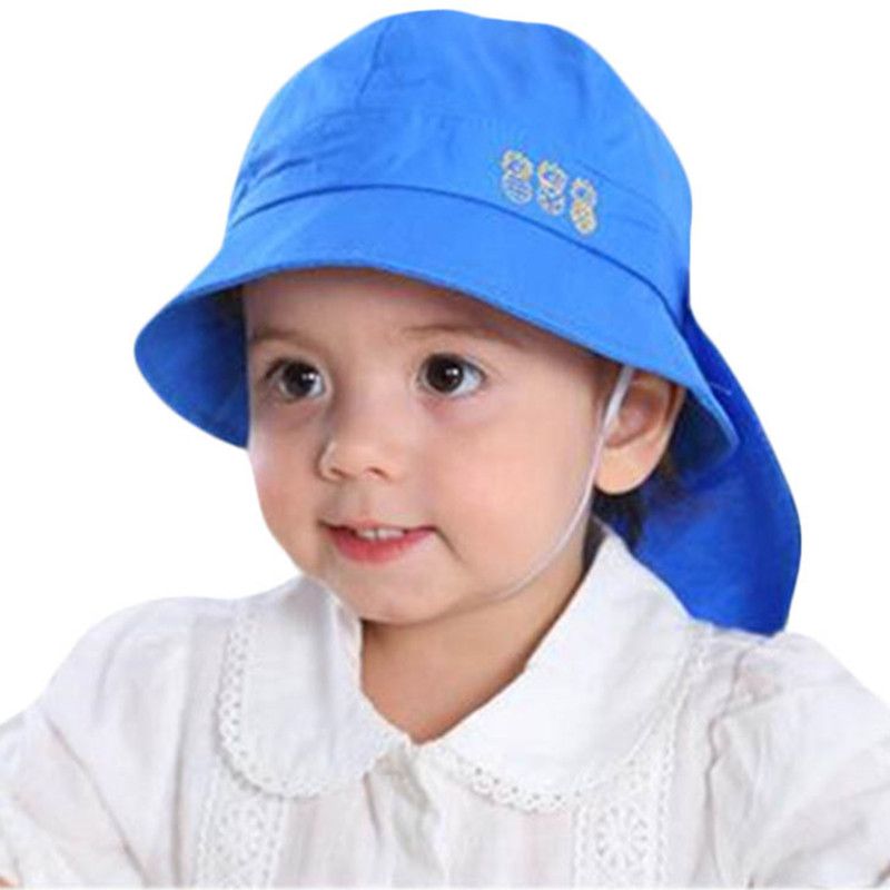 Toddler Baby Boy Girl Sun Hat Summer Beach Bucket Caps Kids Adjustable Visor Hat