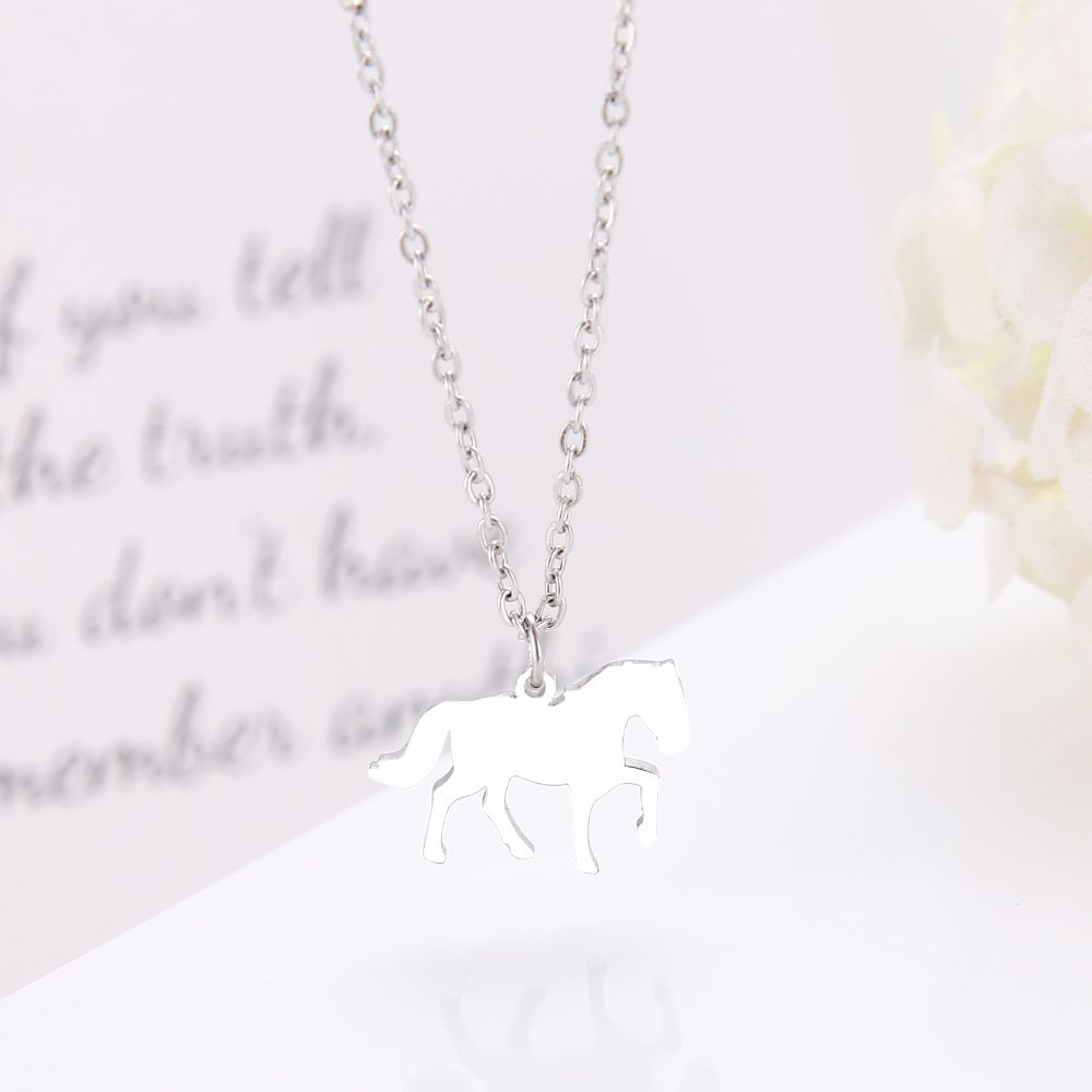 Stainless Steel Necklace For Women Man Lovers African Elephant Gold And Silver Color Pendant Necklace Engagement Jewelry