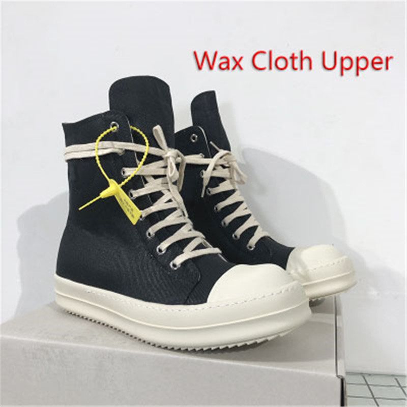 wax cloth upper