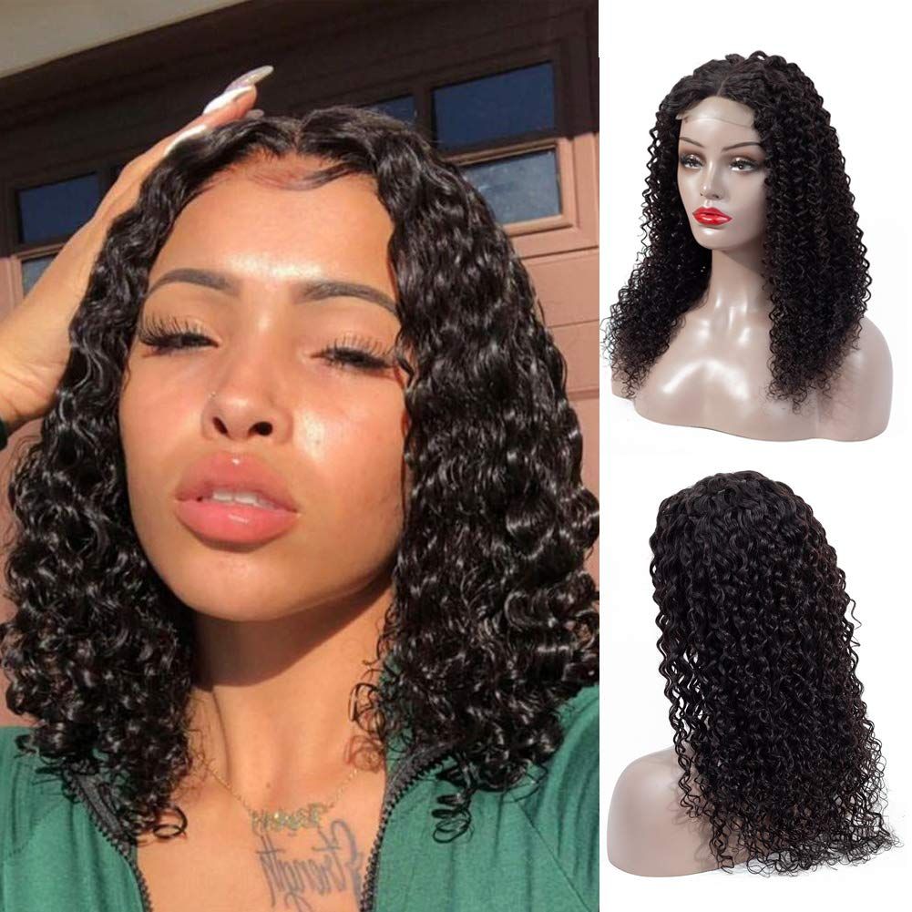Kinky Curly Lace Front Human Hair Wigs Brazilian 4x4 Lace Closure Wig Curly Lace Front Wigs Pre Plucked With Baby Hair Hot Ishow Sexy Queen Human Hair