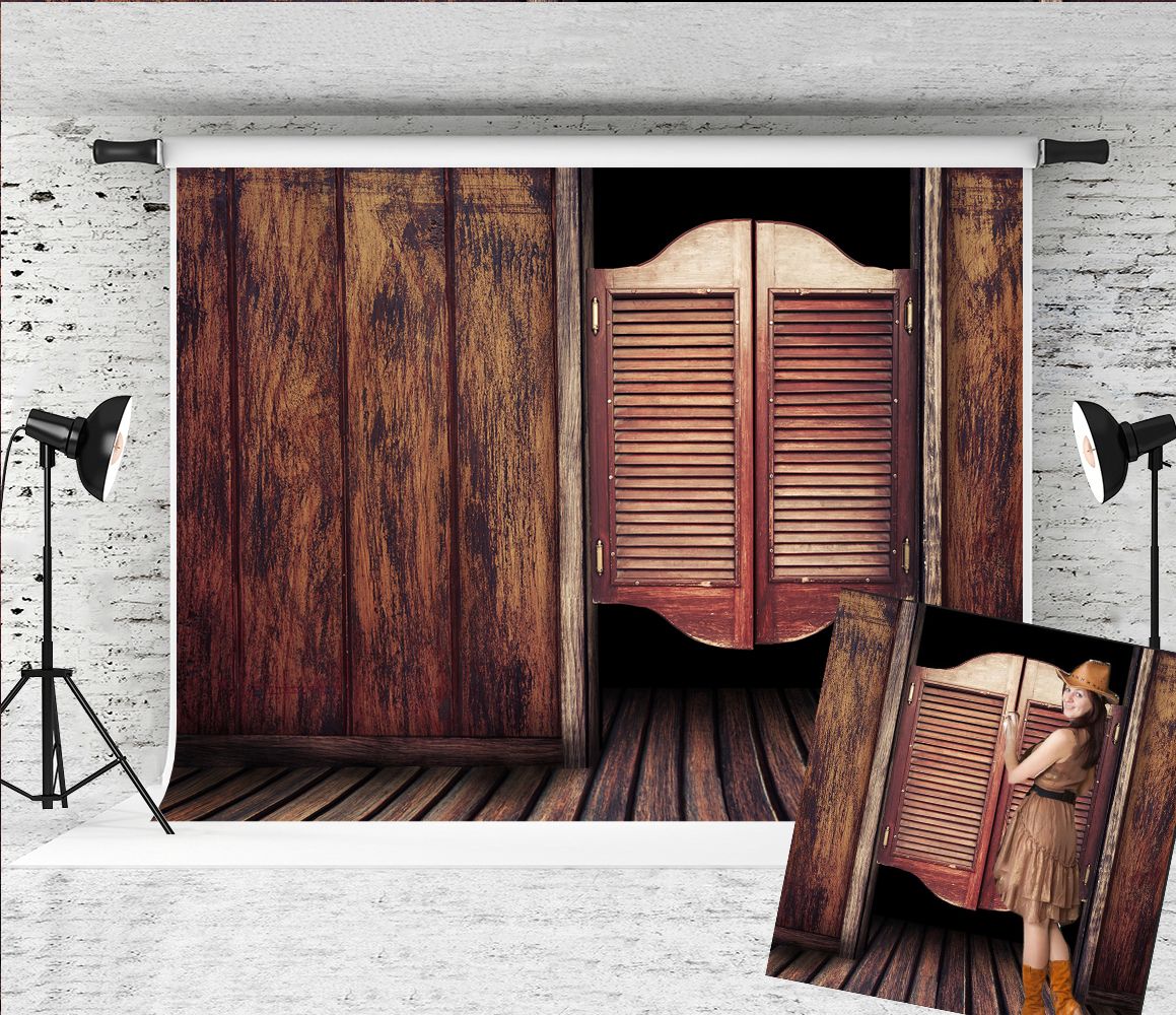 7x5ft قديم صالون الأبواب الخشبية خلفية للتصوير ريترو الغربية كاوبوي براون خشبية الطابق خلفية الصور المصور للأطفال الكبار تبادل لاطلاق النار من عند Dreambackdrop 120 42ر س Kr Dhgate Com