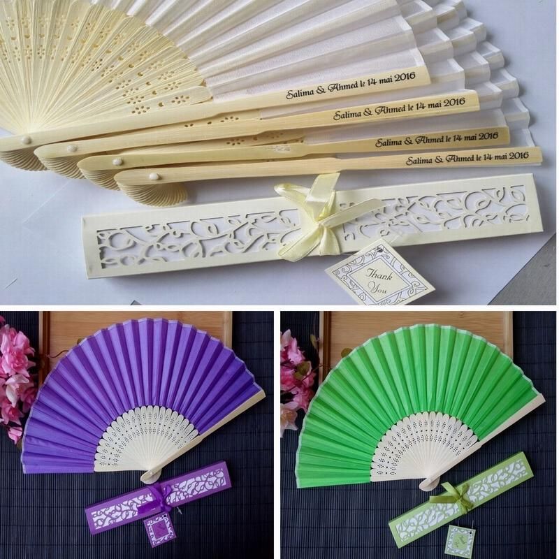 seashell wedding fans