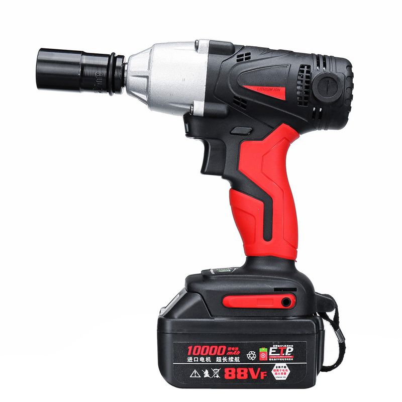 2020 300N.M 10000mah Cordless Electric Wrench Driver Drill LED Light