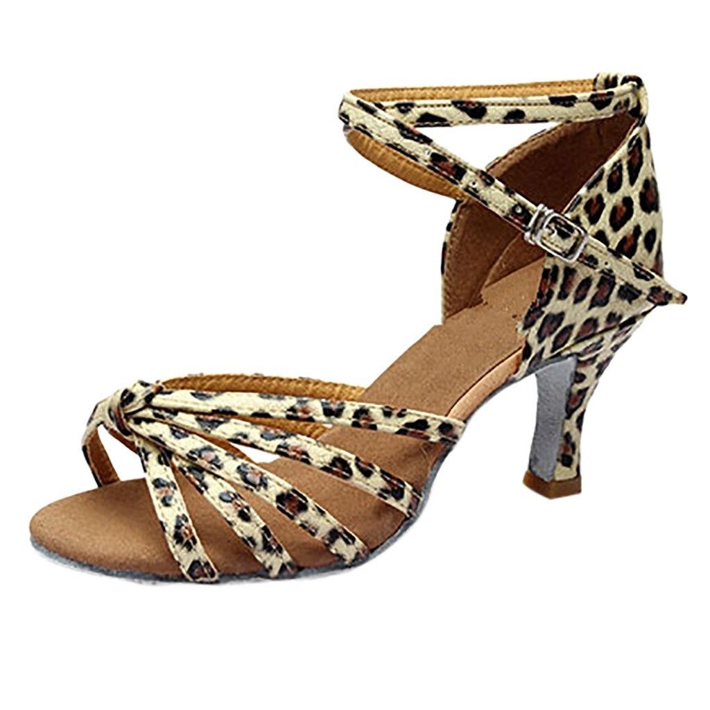 Sandalias Zapatillas Niña Zapatos De Baile Latino Med-heels Sandalias Zapatillas Niña Zapatos De Baile Latino Med-heels