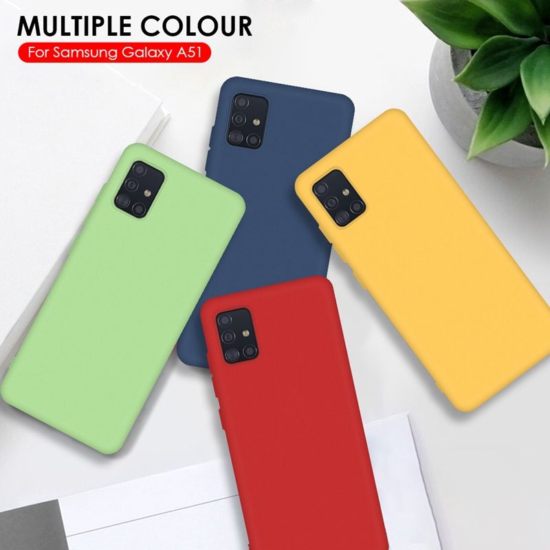Candy Color Full Cover For Samsung Galaxy A51 A71 A 51 71 Case Silicone Soft Tpu Cover Phone Case For Galaxy A51 A515f A71 A715f Waterproof Cell Phone Cases Wallet Cell Phone