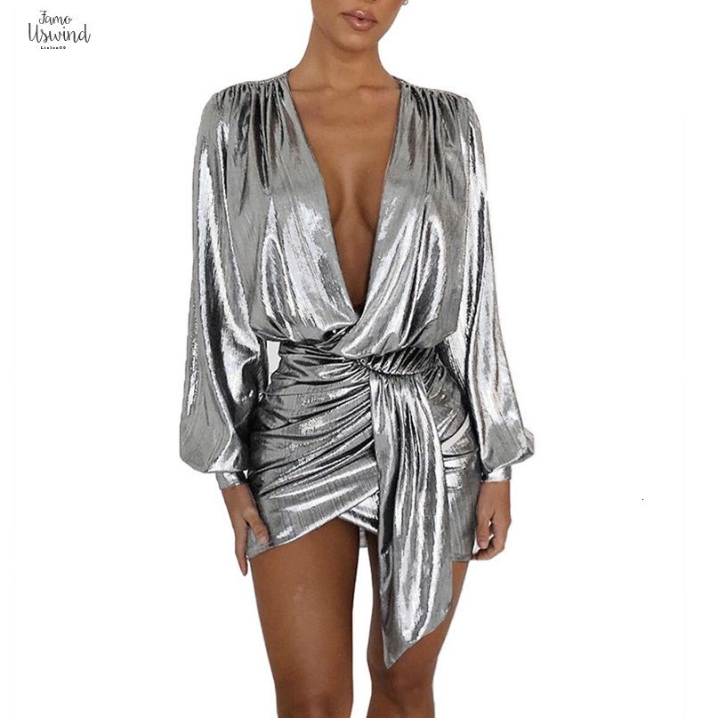 silver dress outfit