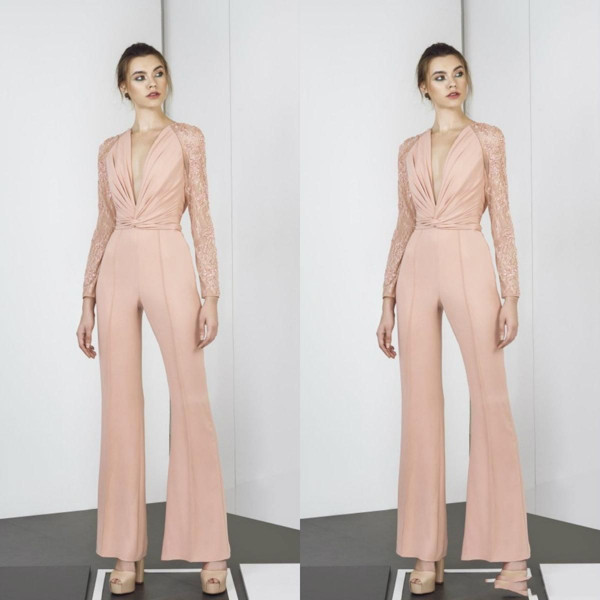 pink formal jumpsuits