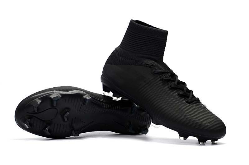 all black soccer cleats