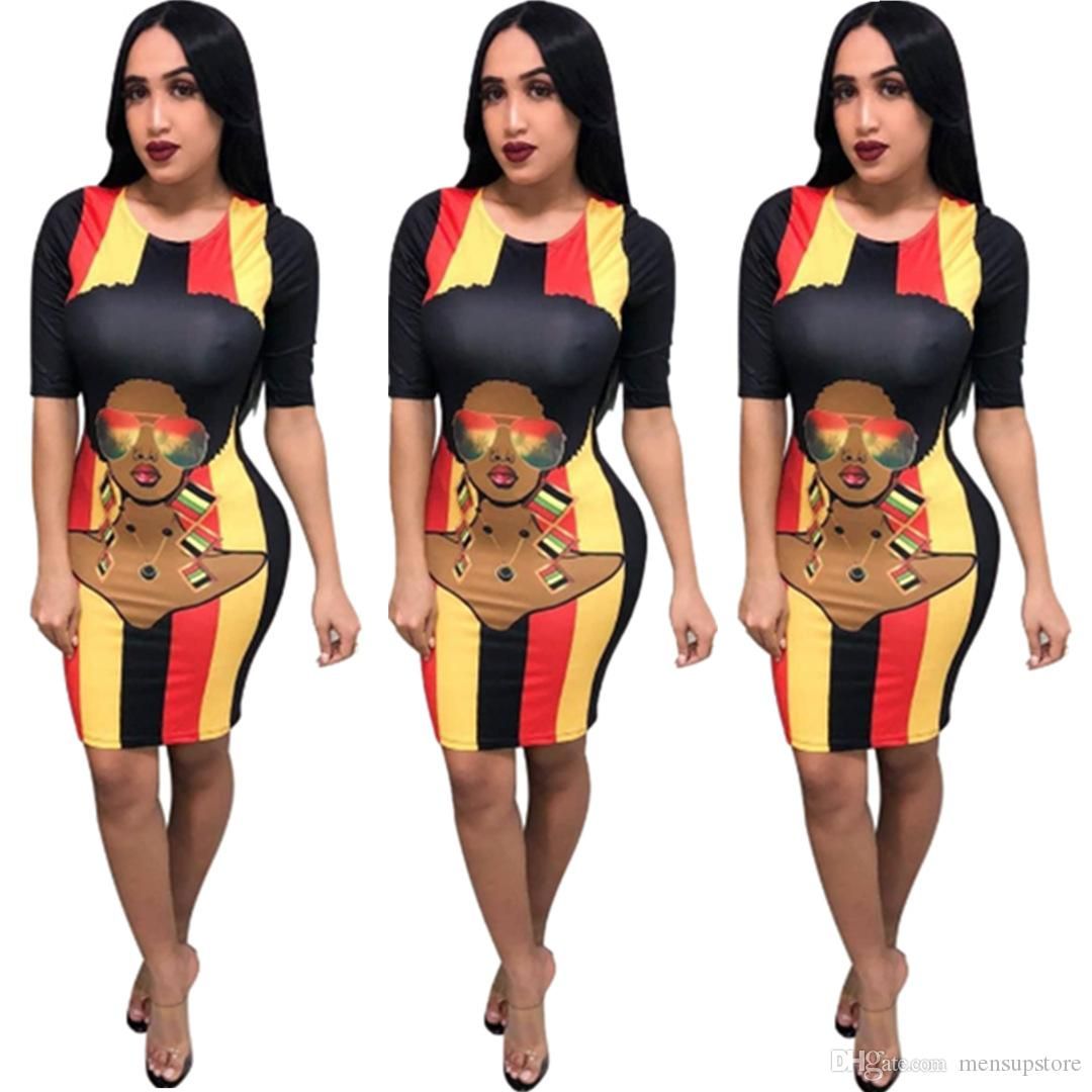 rainbow striped bodycon dress