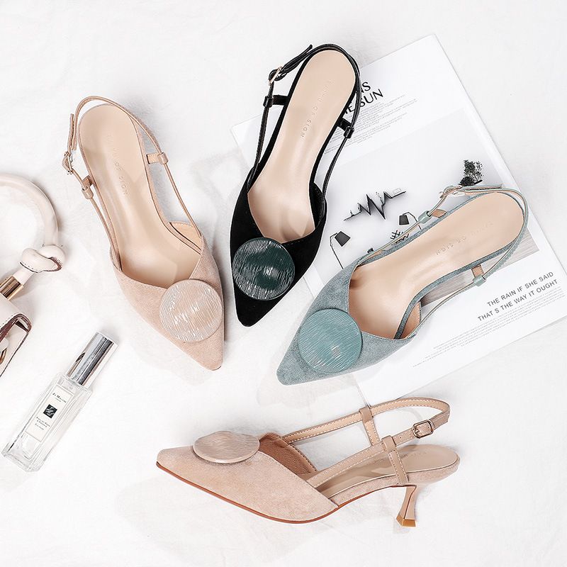 clear medium heels