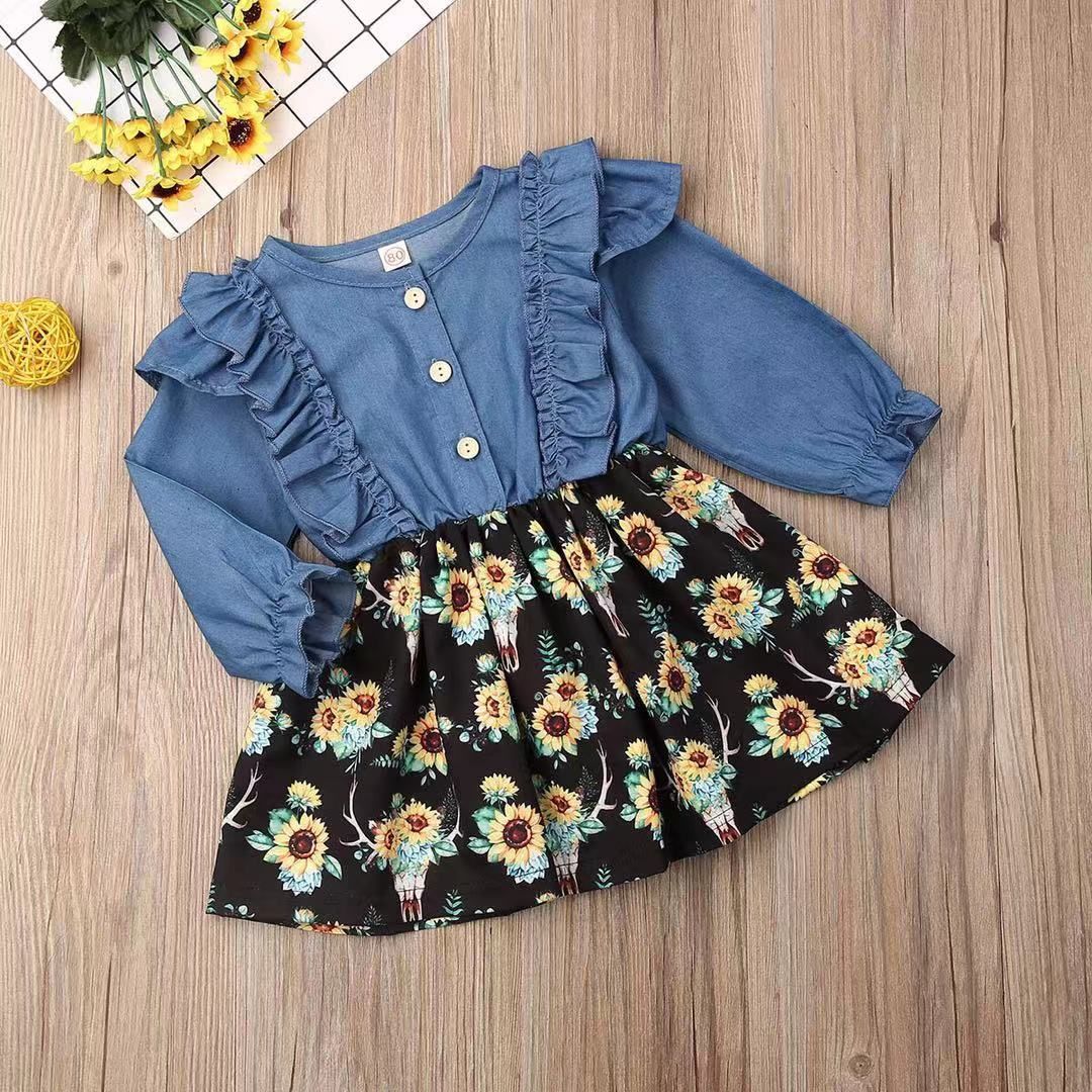 baby girl sunflower dress
