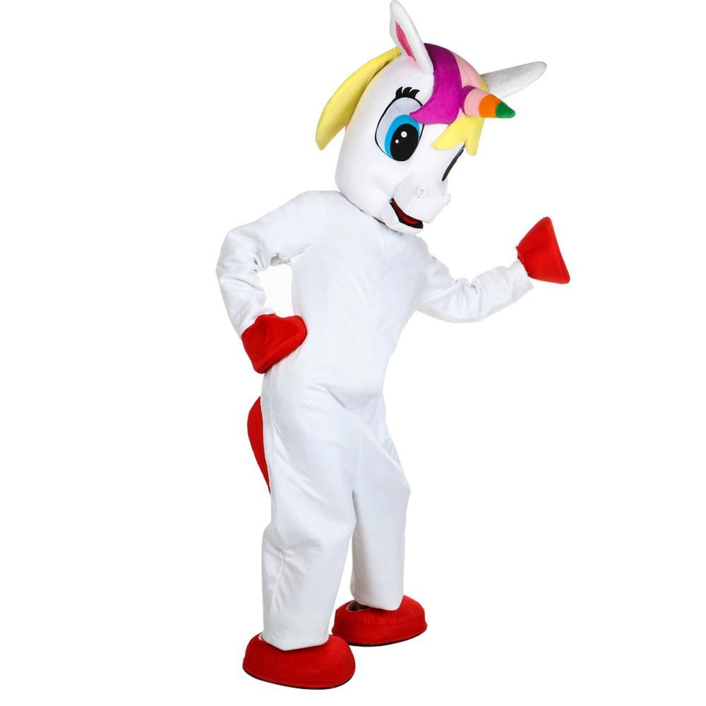 Unicorn Mascot Costume Flying Horse Mascot Costume Rainbow Pony Fancy ...